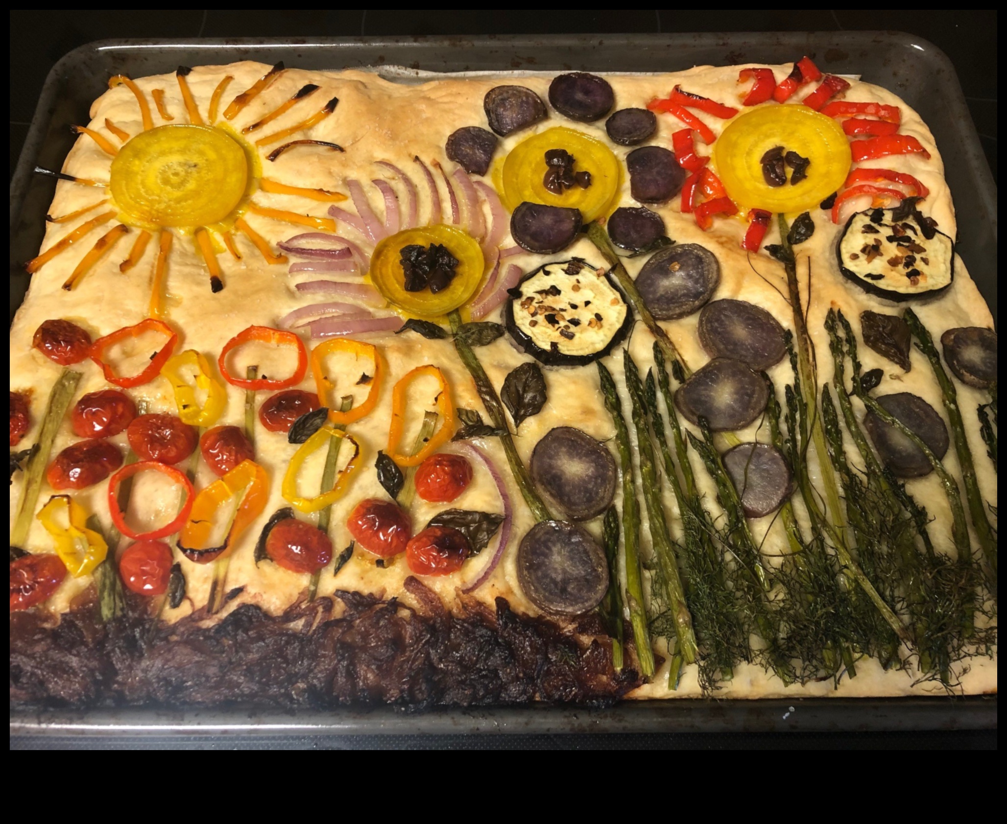 Pânză culinară: arome artistice vegetariene expuse